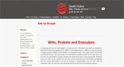 Desktop Screenshot of death-duties.co.uk